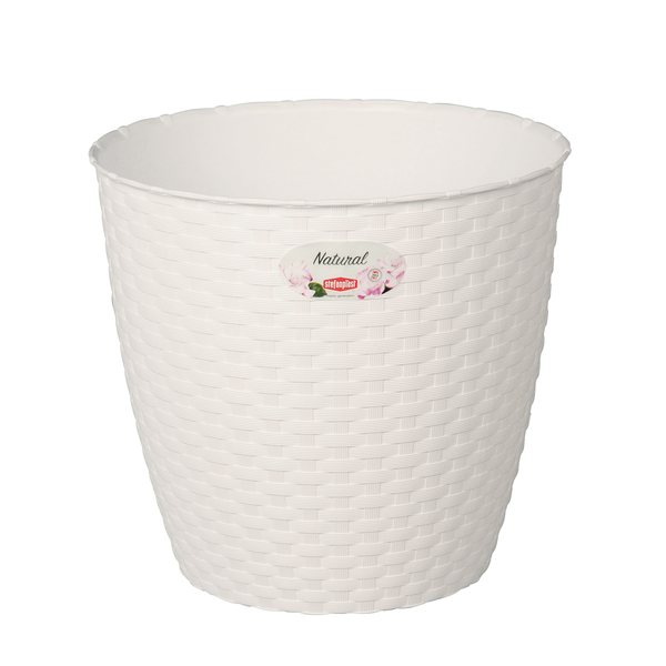 Vaso natural 14x13 blanco                         