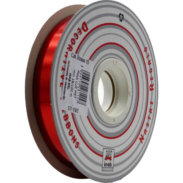 Cinta lux metal rojo 19mm x 50mt.                 