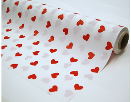 Rollo duo mat Enamorado rojo/blanco 70*40         